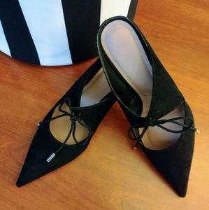 Zara Trafaluc Black Mule Heels